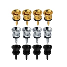 2Pcs Metal Guitar Strap Button Strap Fixing Pin With Fixing Screw Guitar Strap Lock Knob With Lock Classical Guitar