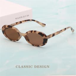 Retro Oval Sunglasses Small Frame Sunglasses For Women Men Jelly Color Gothic Glasses UV400 Fashion Shades Oval Mirror 2026 New