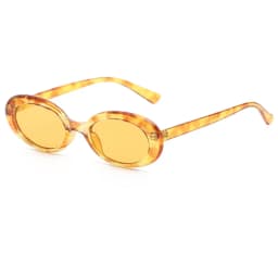 Retro Oval Sunglasses Small Frame Sunglasses For Women Men Jelly Color Gothic Glasses UV400 Fashion Shades Oval Mirror 2026 New