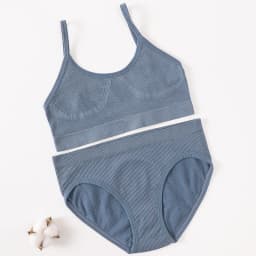 Women Seamless Bra And Panties Set U-Back Bralette Top Comfort Breathable Briefs Ribbed Sexy Lingerie Sports Underwear Set