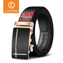 Men Belts Automatic Buckle Belt Genune Leather High Quality Belts For Men Leather Strap Casual Buises for Jeans