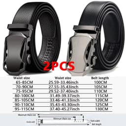 Men Belts Automatic Buckle Belt Genune Leather High Quality Belts For Men Leather Strap Casual Buises for Jeans