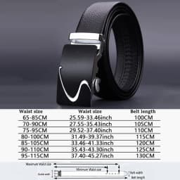 Men Belts Automatic Buckle Belt Genune Leather High Quality Belts For Men Leather Strap Casual Buises for Jeans