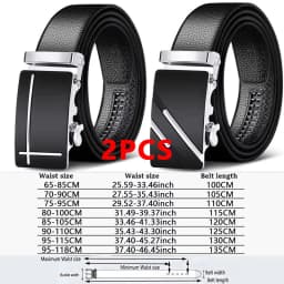 Men Belts Automatic Buckle Belt Genune Leather High Quality Belts For Men Leather Strap Casual Buises for Jeans