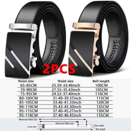 Men Belts Automatic Buckle Belt Genune Leather High Quality Belts For Men Leather Strap Casual Buises for Jeans