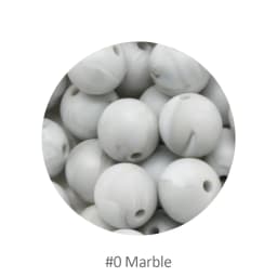 Cute-Idea 20pcs Silicone Beads 9mm Round Pearl Food Grade BPA Free DIY Pacifier Clip Chain Jewelry Baby Teething Rodent Beads