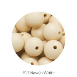 Cute-Idea 20pcs Silicone Beads 9mm Round Pearl Food Grade BPA Free DIY Pacifier Clip Chain Jewelry Baby Teething Rodent Beads
