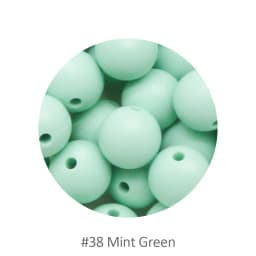 Cute-Idea 20pcs Silicone Beads 9mm Round Pearl Food Grade BPA Free DIY Pacifier Clip Chain Jewelry Baby Teething Rodent Beads