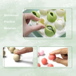 Montessori Educational Toys Ball Color Matching Game Kids Fingers Fine Motor Skill Preliminary Exercise Practicial Life Activity