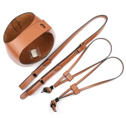 Microfiber Leather Knitting Crochet Bag Bottom Base Handbag Shoulder Strap Hollow Drawstring Bag Material for DIY Bucket Bags