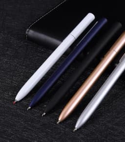 Metal Gel Pen with Refill for Metal Sign Pens 0.5mm Smooth Ink Signing Writing Business Office Pучка Aluminum Alloy Pens