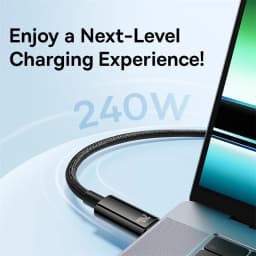 Baseus 240W USB C Cable for iPhone 18 17 16 15 Plus Pro Max Supercharge for Macbook Fast Charge Type C Cable for Xiaomi Samsung