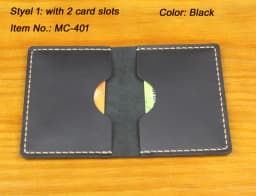 Luxury Handmade Genuine Leather Business Card Holder Men Leather Credit Card Case Small Women Card ID Holder Cover Card Wallet