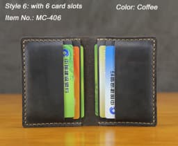 Luxury Handmade Genuine Leather Business Card Holder Men Leather Credit Card Case Small Women Card ID Holder Cover Card Wallet
