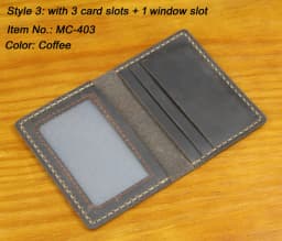 Luxury Handmade Genuine Leather Business Card Holder Men Leather Credit Card Case Small Women Card ID Holder Cover Card Wallet