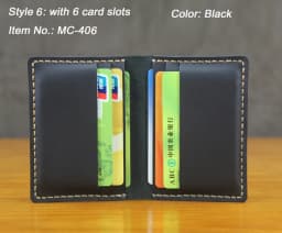 Luxury Handmade Genuine Leather Business Card Holder Men Leather Credit Card Case Small Women Card ID Holder Cover Card Wallet