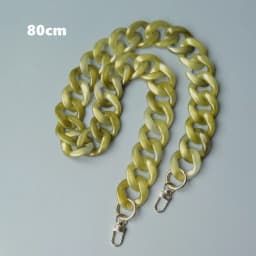New Fashion Woman Bag Accessory Detachable Parts Replacement Chain White Green Resin Luxury Strap Women Acrylic Shoulder Chain