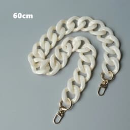 New Fashion Woman Bag Accessory Detachable Parts Replacement Chain White Green Resin Luxury Strap Women Acrylic Shoulder Chain