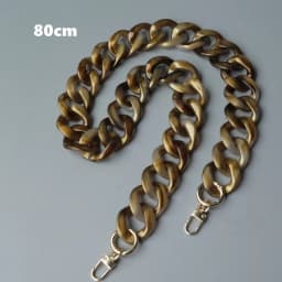 New Fashion Woman Bag Accessory Detachable Parts Replacement Chain White Green Resin Luxury Strap Women Acrylic Shoulder Chain