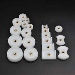 20PCS/Lot Assort Size Nylon Watch Press Dies Kit Watch Crystal Glass Watch Case Back Closer Setting Tools Round Rectangular Dies