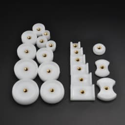 20PCS/Lot Assort Size Nylon Watch Press Dies Kit Watch Crystal Glass Watch Case Back Closer Setting Tools Round Rectangular Dies