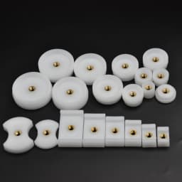 20PCS/Lot Assort Size Nylon Watch Press Dies Kit Watch Crystal Glass Watch Case Back Closer Setting Tools Round Rectangular Dies