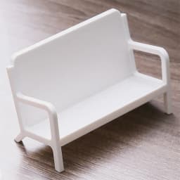 Simple White Bench Style Business Card Holder Stand Case Transparent Acrylic Photo Card Desktop Organizer School Office Supplies