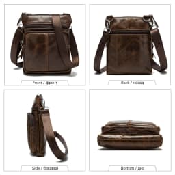 Small Messenger Crossbody Shoulder Men Bag Genuine Leather Handbag Cross Body Male For Hit Side Little Vintage Sac Bolso Bolsa
