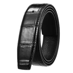 VATLTY Fashion Leather Belt Without Buckle for Men 35mm Natural Cowhide Trouser Belt Black Brown 130cm Belt Male Gifts