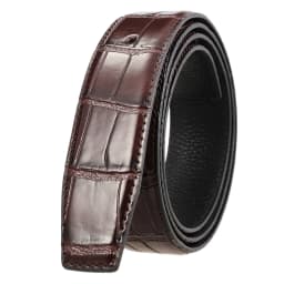 VATLTY Fashion Leather Belt Without Buckle for Men 35mm Natural Cowhide Trouser Belt Black Brown 130cm Belt Male Gifts