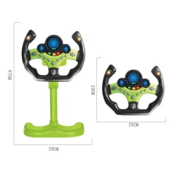 Electric Simulation Steering Wheel Toy With Light And Sound Educational Children Co-Pilot Children'S Car Toy Vocal Toy Gift