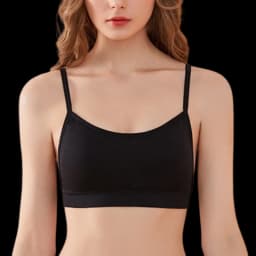 Women Seamless Tube Top Detachable Pads Narrow Back Thin Straps Bralette Breathable Comfort Soft Wireless Bra Crop Top M-XL