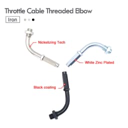 Sclmotos- CNC Motorcycle 90 Degree Adjuster Throttle Cable Screw Head Brake Clutch Wire Cable For Dirt Pit Bike Moped Scooter