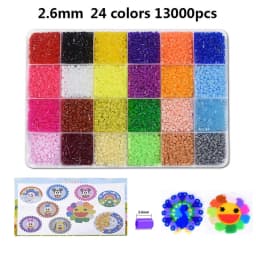 2.6mm Mini Hama Beads Fuse Beads Set Puzzles Toy 24 48 72 Color Hama Beads Diy Puzzles High Quality Handmade Gift Children Toy