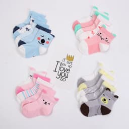 5 Pairs/Lot Baby Socks Newborns Infant Cute Cartoons Soft Cotton Mesh Short Socks For 0-24 Month Boy Girl Babies Fashion Kids