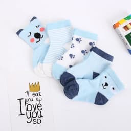 5 Pairs/Lot Baby Socks Newborns Infant Cute Cartoons Soft Cotton Mesh Short Socks For 0-24 Month Boy Girl Babies Fashion Kids