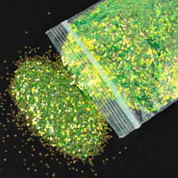 50G/Bag Holographic Mixed Hexagon Shape Chunky Nail Glitter Sequins Sparkly Flakes Slices Manicure Body/Eye/Face Glitter TCF2335