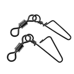 50-100pcs/ 1box Fishing Connector Swivels Interlock Pin Rolling Swivel With Hooked Snap For Fishhook Lure Fishing Accessories