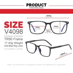 VIVIBEE 2026 Square Blue Light Blocking Glasses Men TR90 Light Frame Anti Blue Ray Eyeglasses Women Classic Computer Eyewear