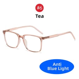 VIVIBEE 2026 Square Blue Light Blocking Glasses Men TR90 Light Frame Anti Blue Ray Eyeglasses Women Classic Computer Eyewear