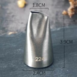 #224 225 Rose Petal Piping Nozzle Korea Bean Paste Flower Petals Cake Decorating Icing Tip Nozzles For Cream Medium Size