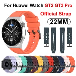 22mm Official Silicone Band For Huawei Watch GT 2 3 Pro Straps Original Watchband For Huawei GT2 GT3 GT4 Pro 46mm Wrist Bracelet