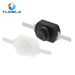 10PCS 12*8MM DC 30V 1A On Off Mini Push Button Switch for Electric Torch 1208YD Self Locking