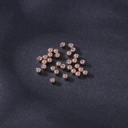 ZS 5-50Pcs 16G Stainless Steel Piercing Screw Replacement Ball Rose Gold Plated Earring Balls Nose Labret Helix Piercing Ball