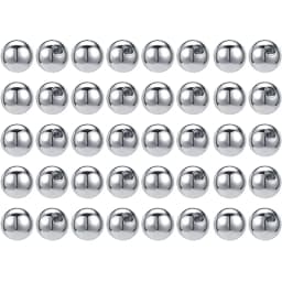 ZS 5-50Pcs 16G Stainless Steel Piercing Screw Replacement Ball Rose Gold Plated Earring Balls Nose Labret Helix Piercing Ball