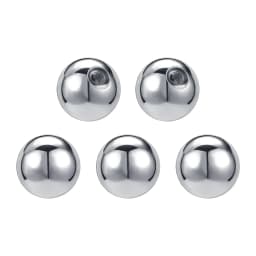 ZS 5-50Pcs 16G Stainless Steel Piercing Screw Replacement Ball Rose Gold Plated Earring Balls Nose Labret Helix Piercing Ball