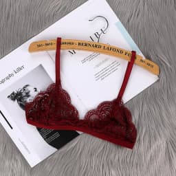 Women's Thin Bra Without Chest Pad Fashion Sexy Lace Lingerie Cutout Back Buckle Tube Top Women's Underwear Summer Clothes