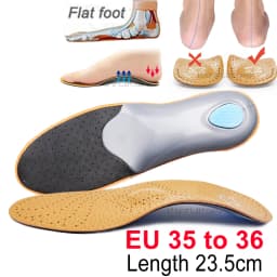 Leather Orthotic Insole For Flat Feet Arch Support Orthopedic Shoes Sole Insoles For Feet Men's Shoes Women Children O/X Leg Pad