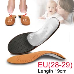 Leather Orthotic Insole For Flat Feet Arch Support Orthopedic Shoes Sole Insoles For Feet Men's Shoes Women Children O/X Leg Pad