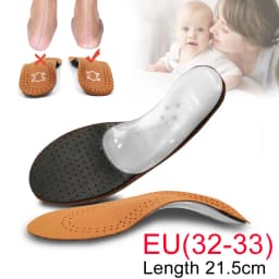 Leather Orthotic Insole For Flat Feet Arch Support Orthopedic Shoes Sole Insoles For Feet Men's Shoes Women Children O/X Leg Pad
